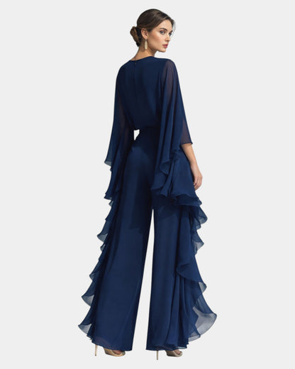 Véronique | Elegant Ruffled Chiffon Set