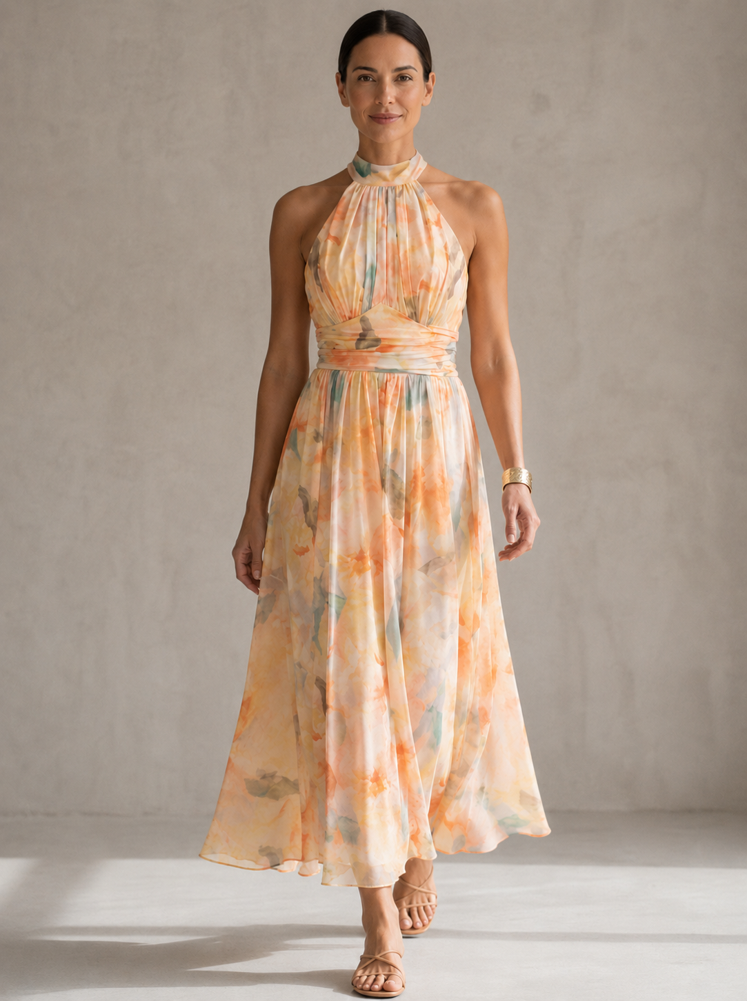 Abigail | Printed Long Dress