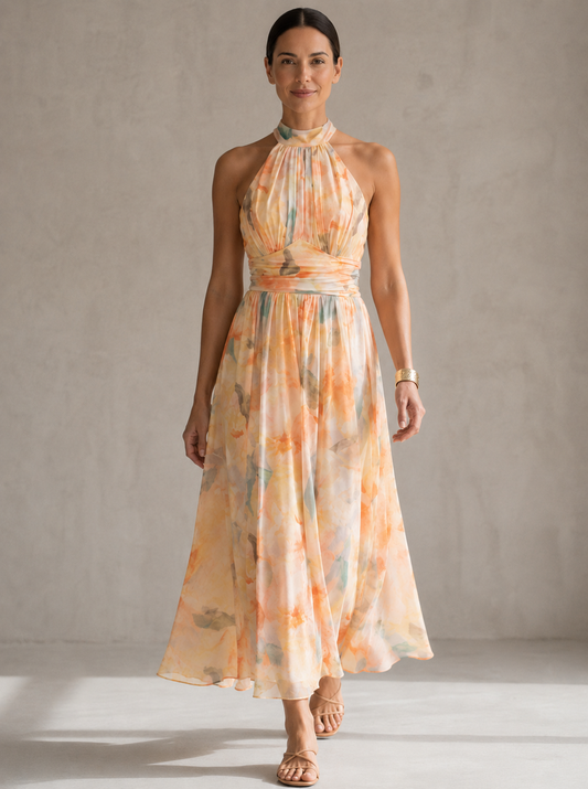 Abigail | Printed Long Dress