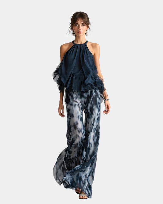 Magali | Elegant outfit with pants and blouse
