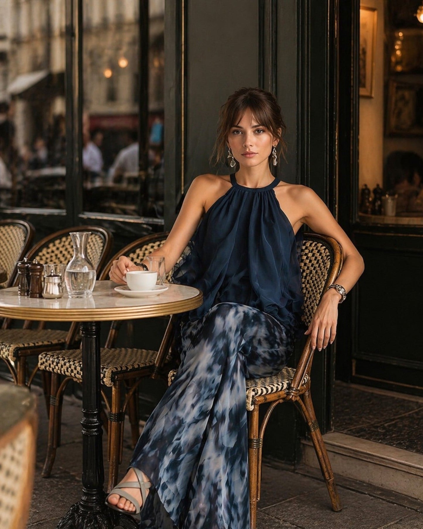 Magali | Elegant outfit with pants and blouse