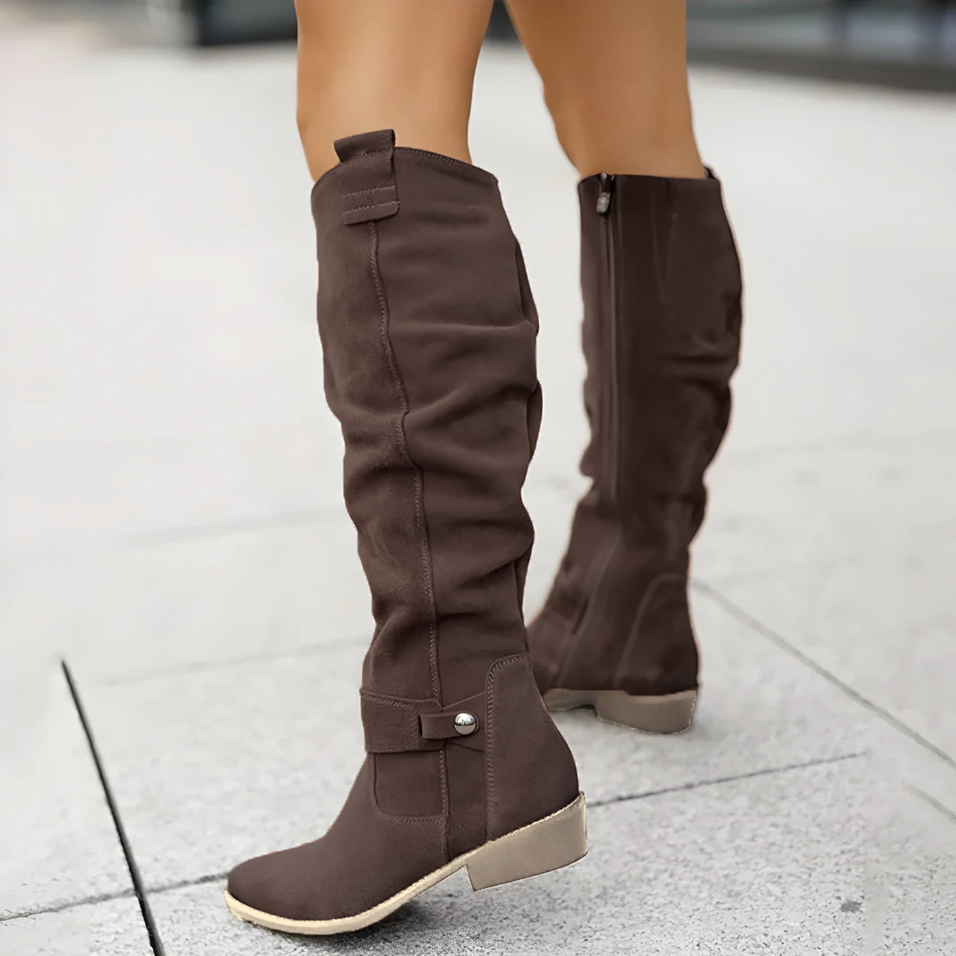 Suede Knee Boots