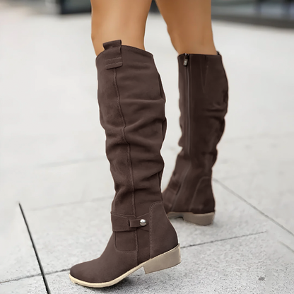Suede Knee Boots