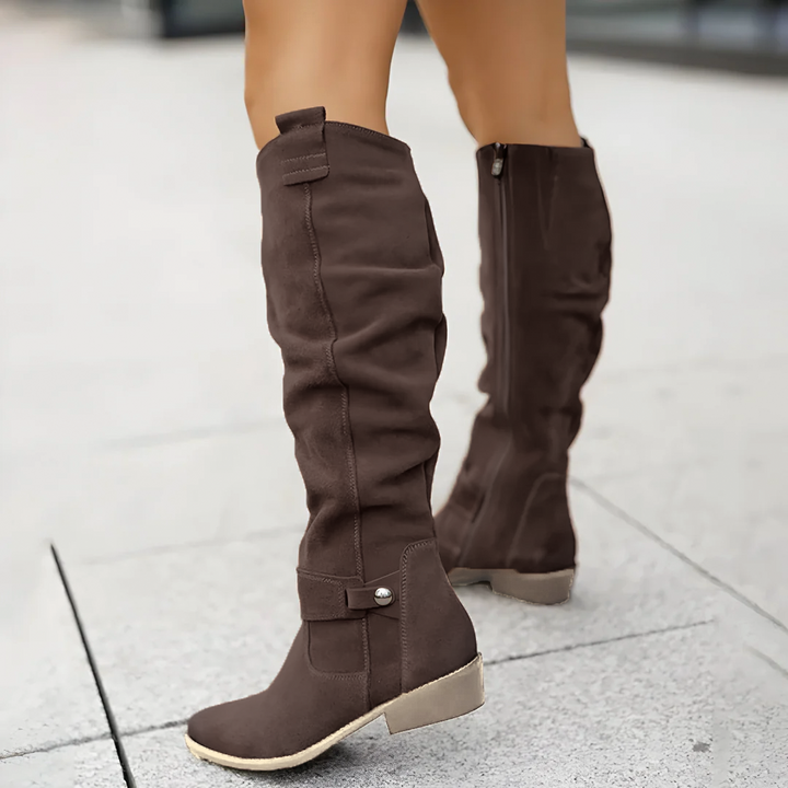 Botas altas de ante