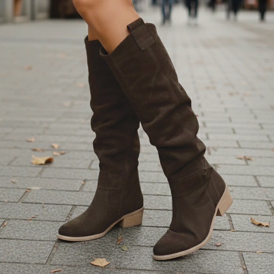 Botas altas de ante