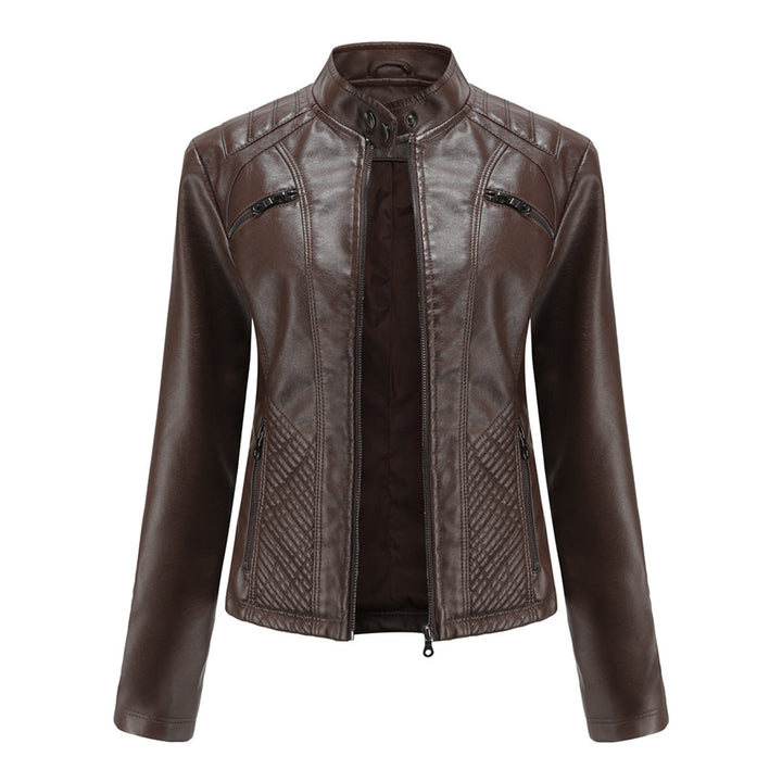 Women’s Classic Zip-up Biker Jacket