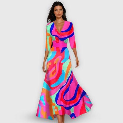 Stylish Wrap Skirt with Floral Pattern