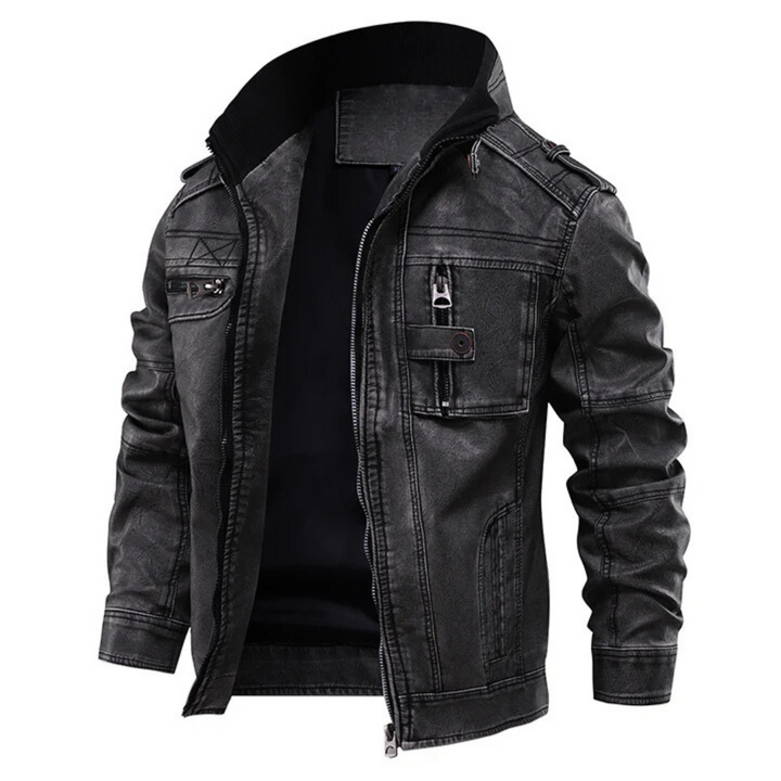 Chaqueta de cuero de primera calidad