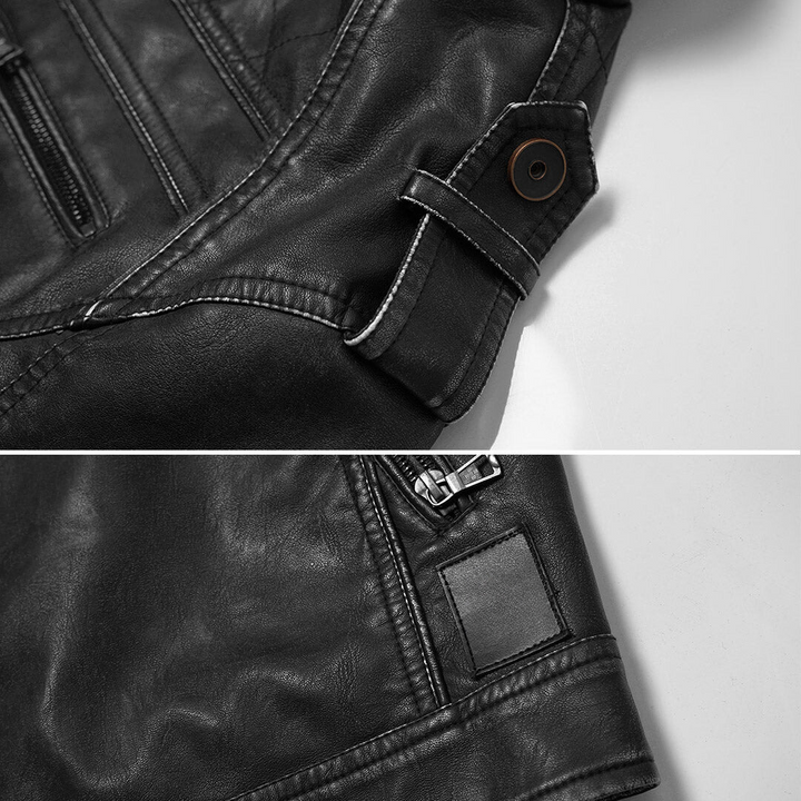 Chaqueta de cuero clásica