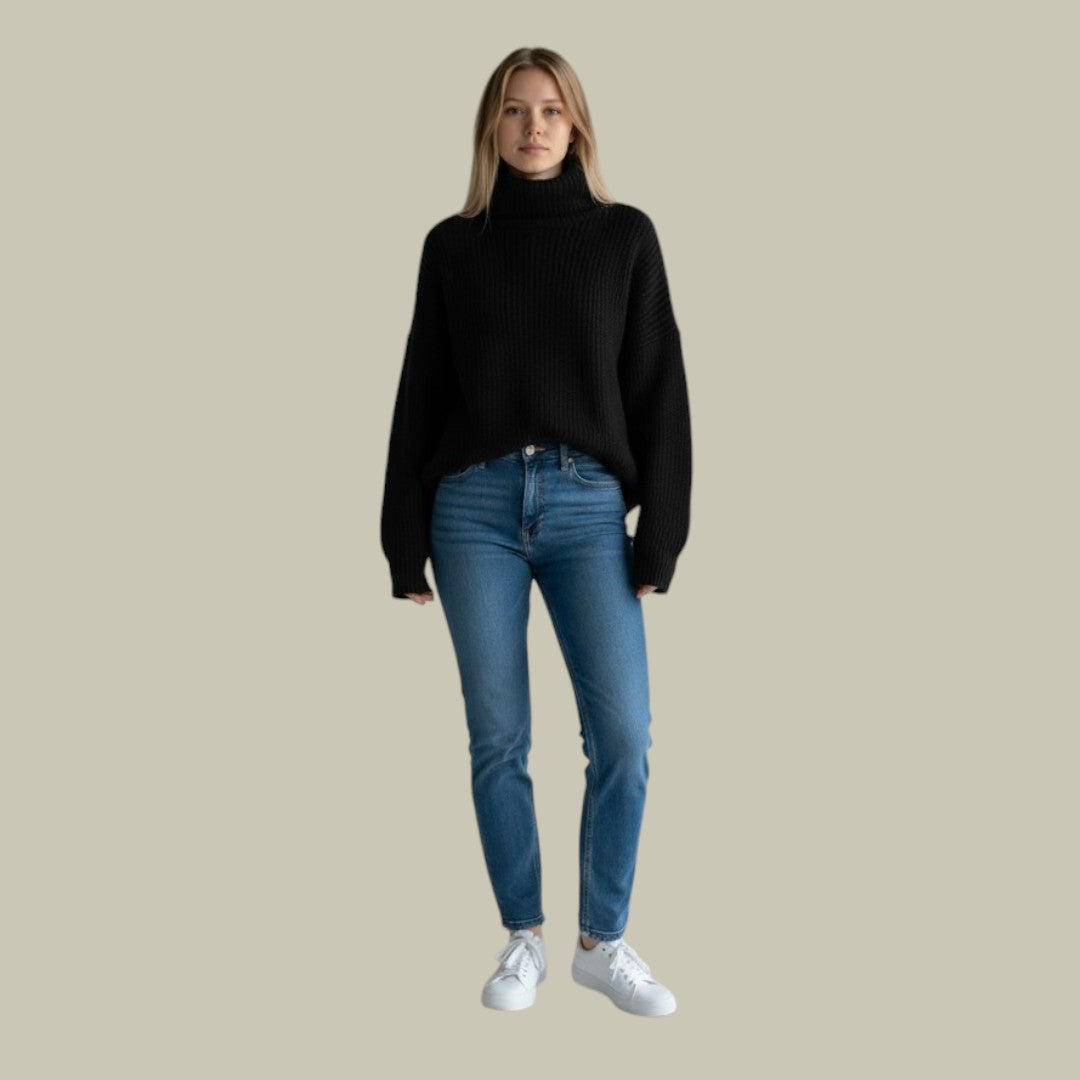 Women’s Modern Relaxed Fit Winter Turtlenecks Sweater