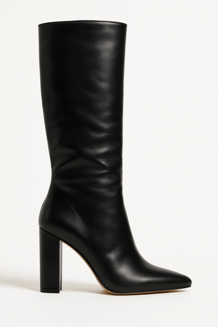 Women’s Croc Textured High Heel Boots