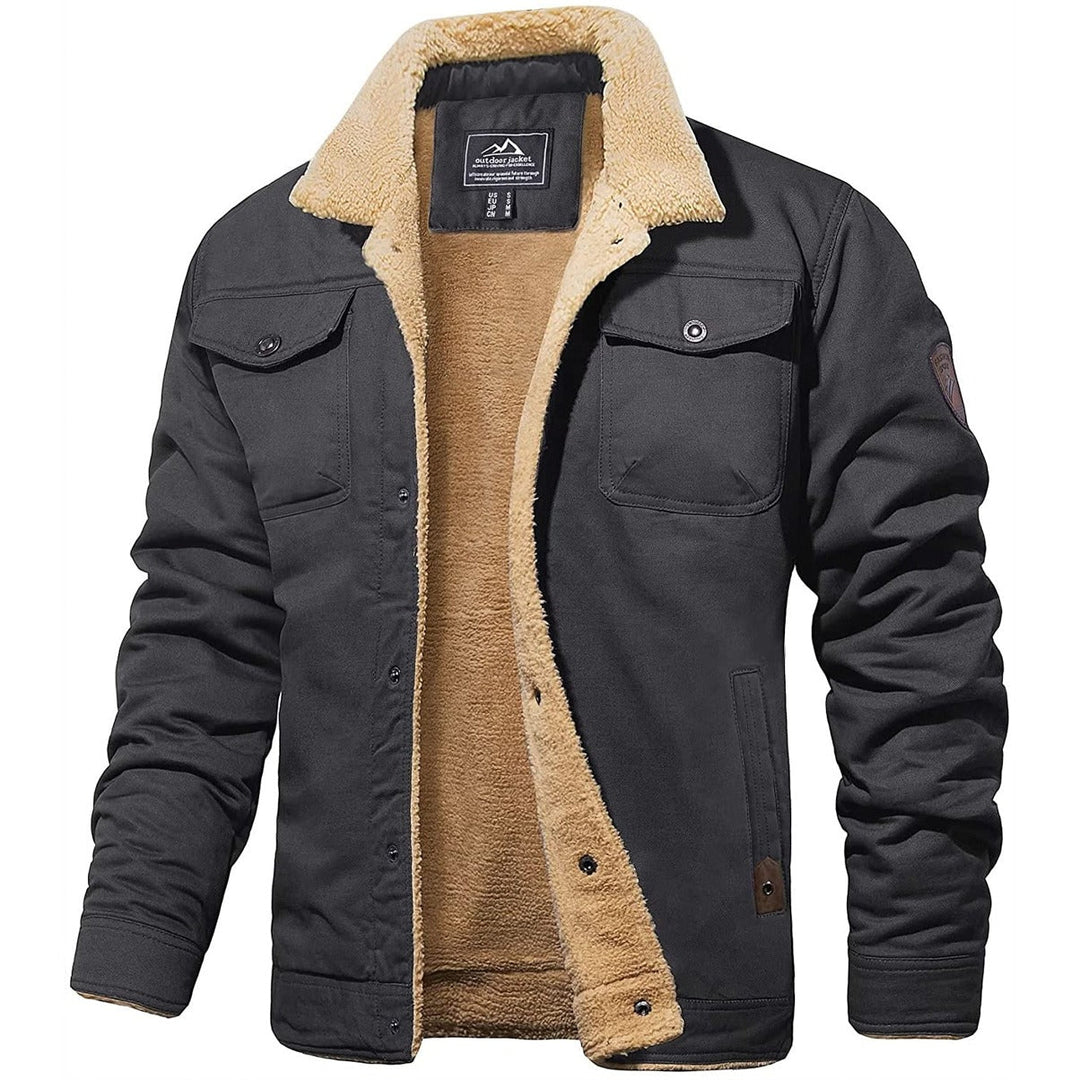 Warm Lined Outdoor Casual Jacket For Men