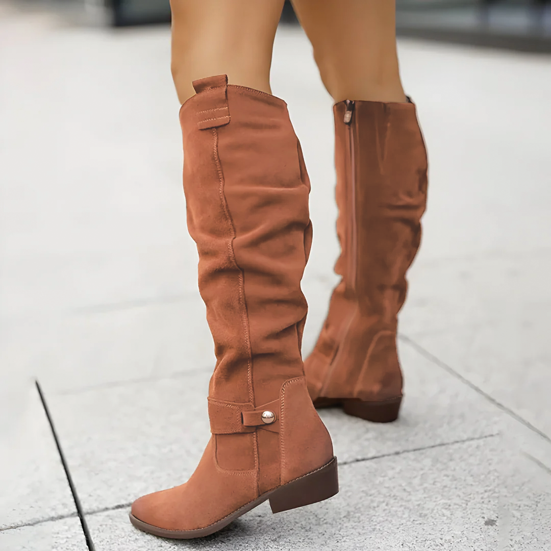 Botas altas de ante