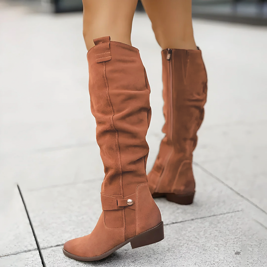 Suede Knee Boots