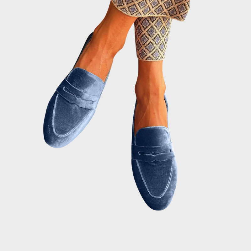 Printed Slip-On Comfort Real Leather Loafers