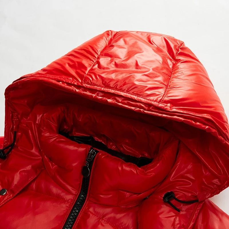 Chaqueta acolchada de invierno para hombre con capucha y cremallera