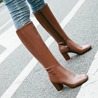 Women’s Knee-High Heeled Boots