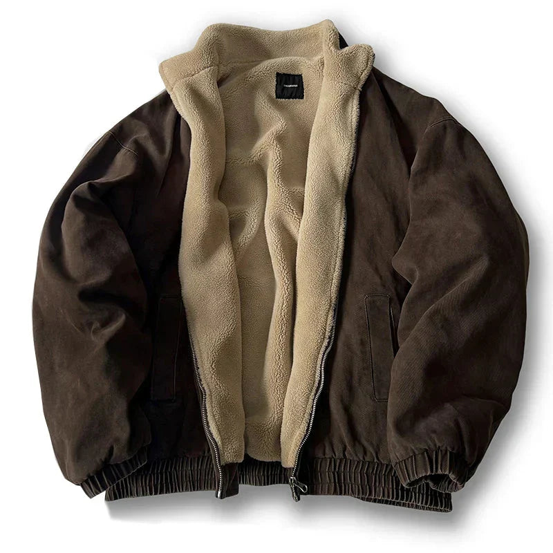Chaqueta casual de invierno con cremallera para hombre