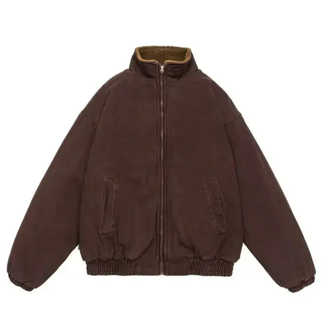Chaqueta casual de invierno con cremallera para hombre