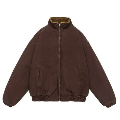 Chaqueta casual de invierno con cremallera para hombre