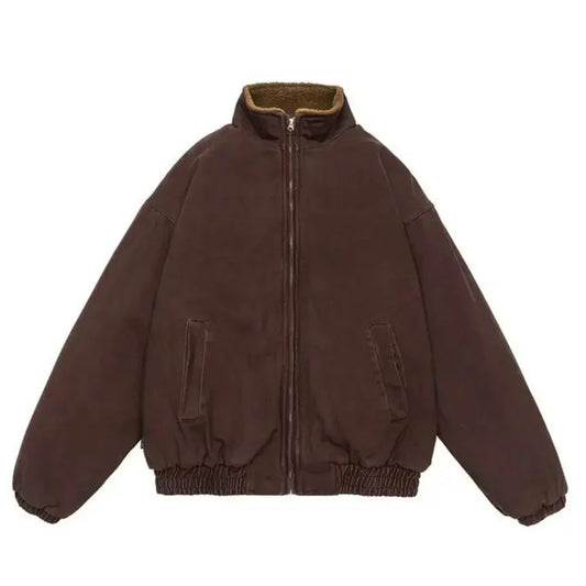 Chaqueta casual de invierno con cremallera para hombre