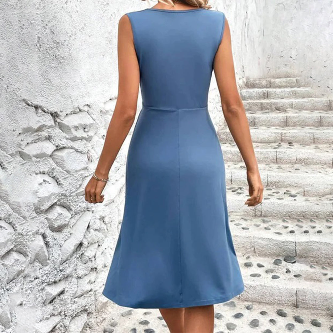 Women’s Floral V-Neck Midi Dress