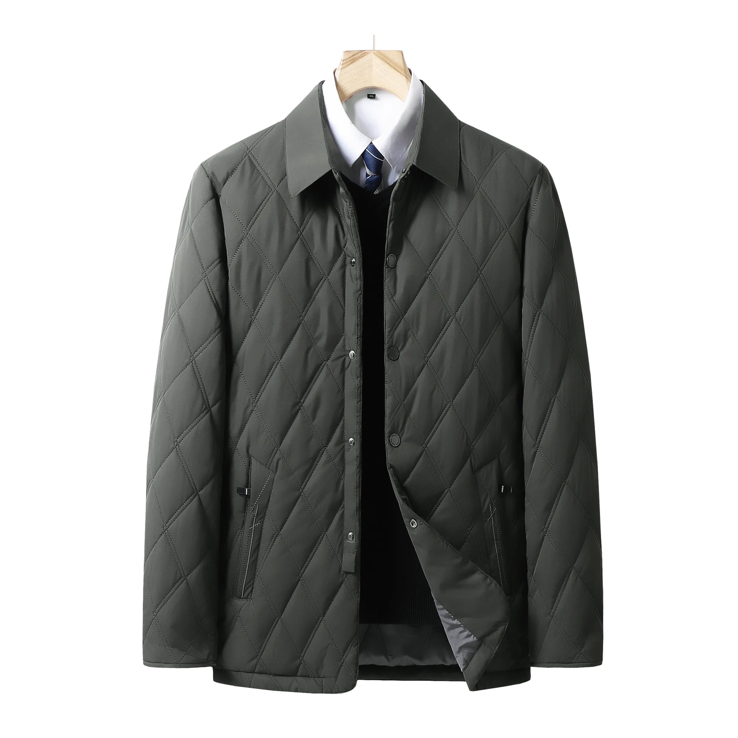 Chaqueta Acolchada Impermeable de Invierno para Hombre
