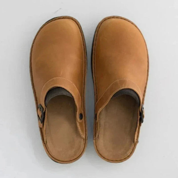 Stylish Men’s Leather Slipper Clogs