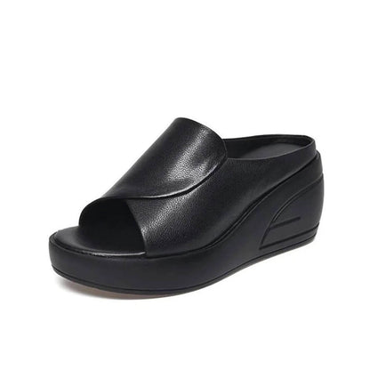 Sandalias ortopédicas sin cordones con cuña