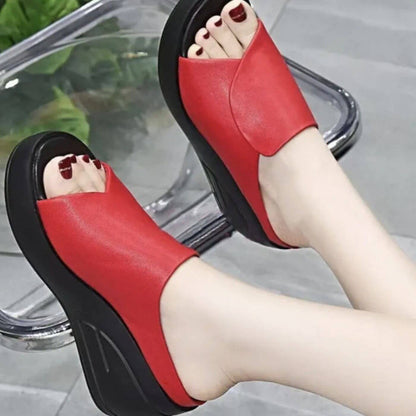 Sandalias ortopédicas sin cordones con cuña
