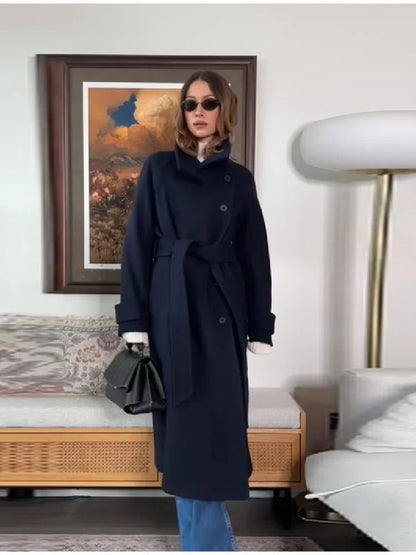 Women’s Winter Belted Cold Trench Coat
