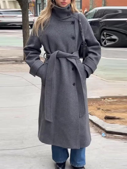 Women’s Winter Belted Cold Trench Coat