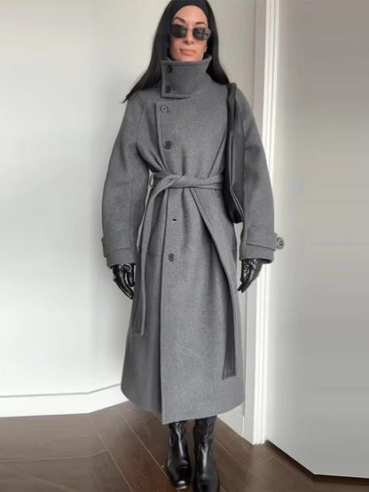 Women’s Winter Belted Cold Trench Coat