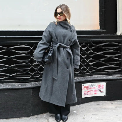 Women’s Winter Belted Cold Trench Coat