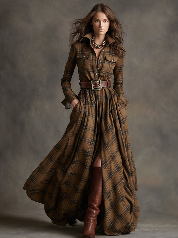 Flowy Belted Dress