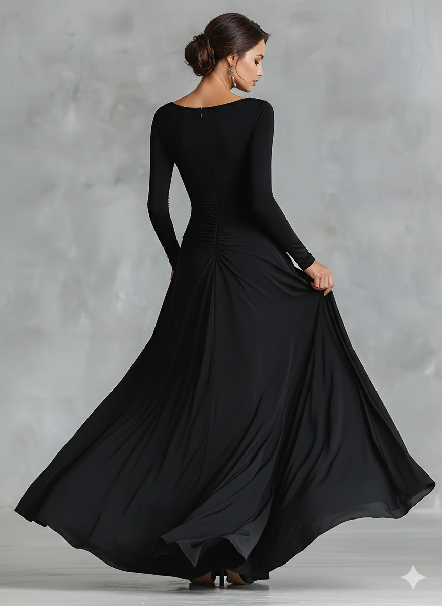 Vestido largo de elegancia sin esfuerzo