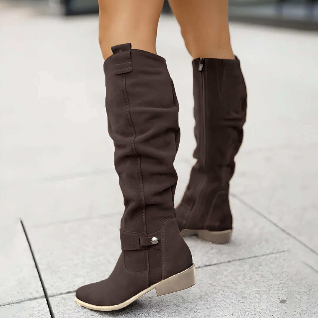 Botas altas de ante