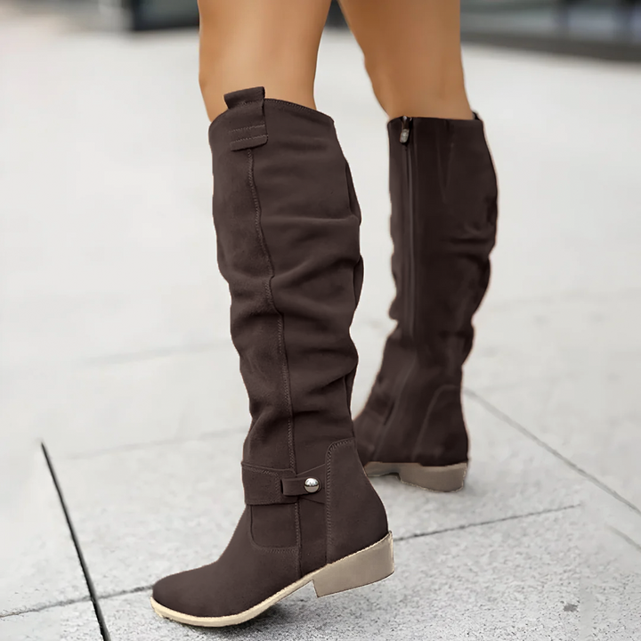 Botas altas de ante