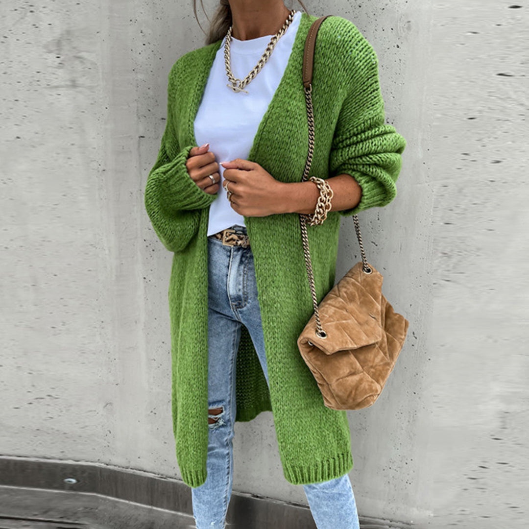 Women’s Relaxed Fit Long Open Front Cardigan