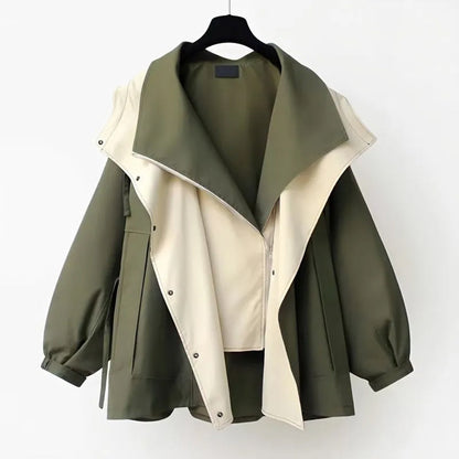Women’s Stylish Hooded Double Layer Jacket