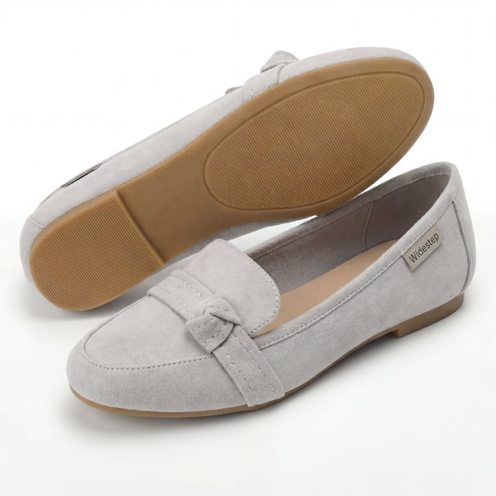 Women's Classic Slip-On Loafers with Elegant Knot Detail
