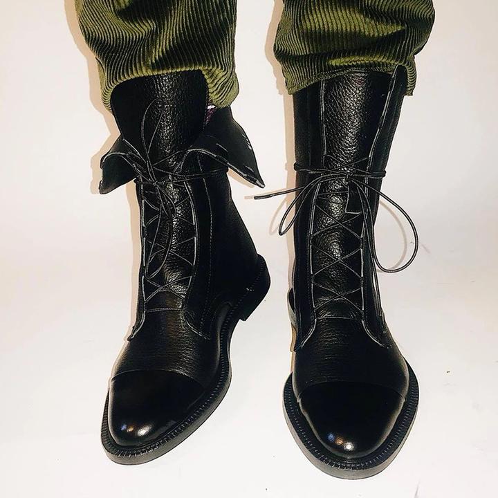 Women’s Lace-Up Leather Ankle Boots