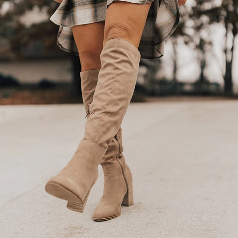 Women’s Chic High Heel Knee-High Boots