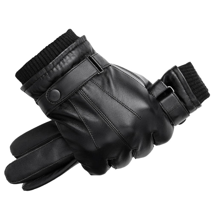 Guantes Clásicos de Invierno de Cuero Genuino