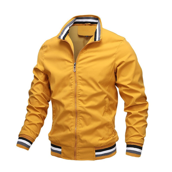 Casual Zipper Lightweight Bomber Jacket For Men