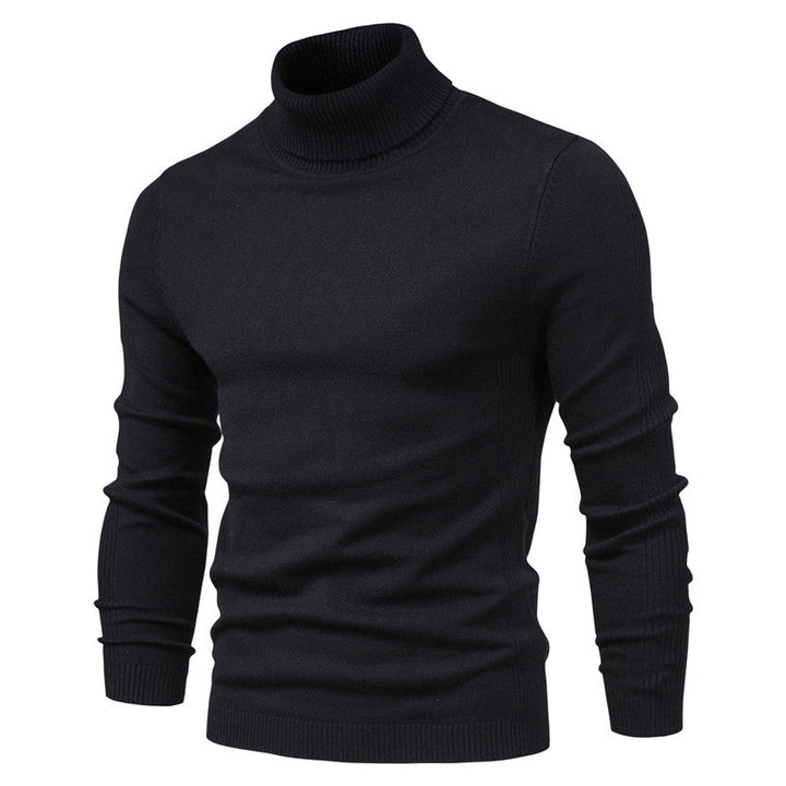 Warm Knitted High Neck Sweater For Men