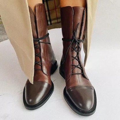 Women’s Lace-Up Leather Ankle Boots