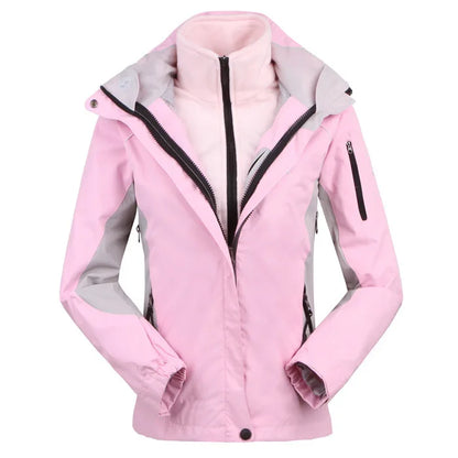 Chaqueta cortavientos impermeable de exterior para mujer