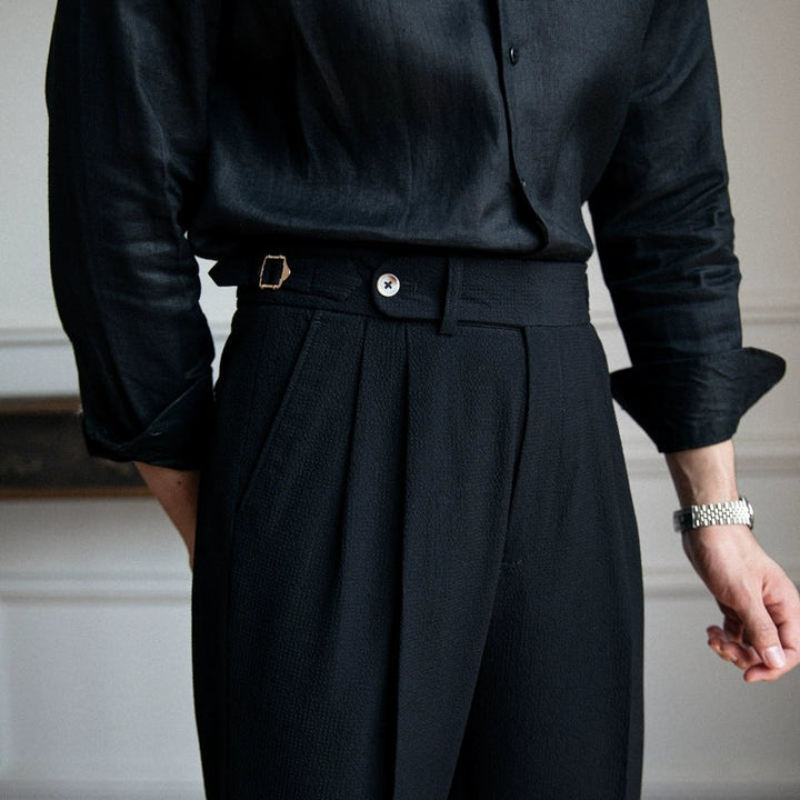 Men's Tailored Pleated Trousers