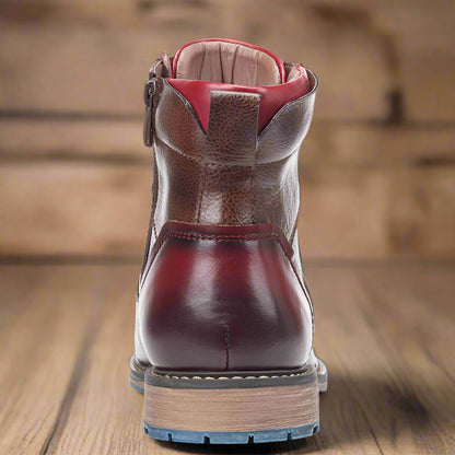 Men Fashion Zipper Design Ankle Boots